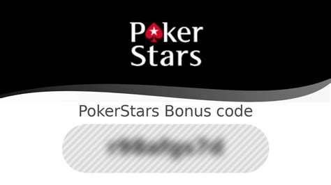 pokerstars bonus code/